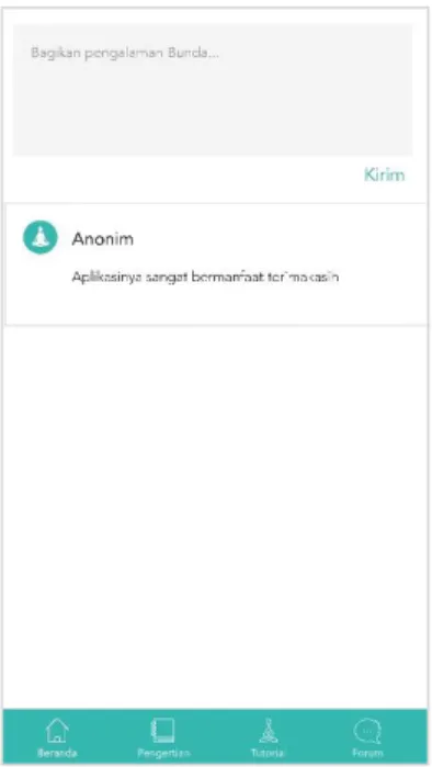 Gambar IV.17 Halaman Forum  Sumber: Data Pribadi (2019)