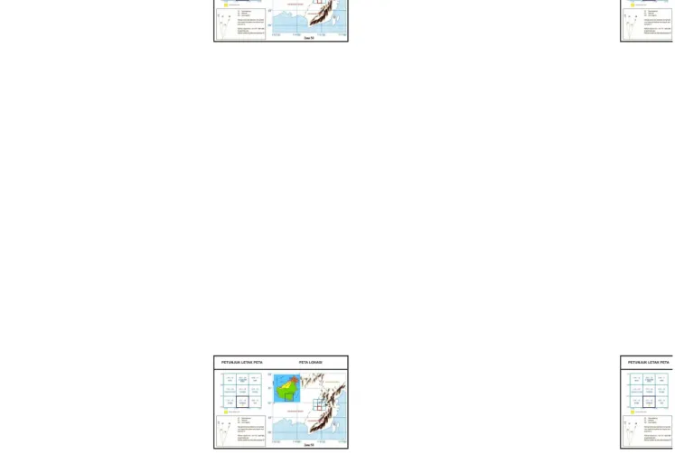 Gambar 1.2. Petunjuk letak peta dan peta lokasi daerah telitian