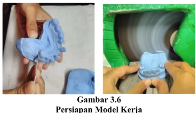 Gambar 3.6 Persiapan Model Kerja