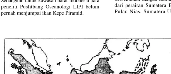 Gambar 5. Peta lokasi yang menunjukkan Kepe Piramid dan Kepe Belanda sering dijumpai 