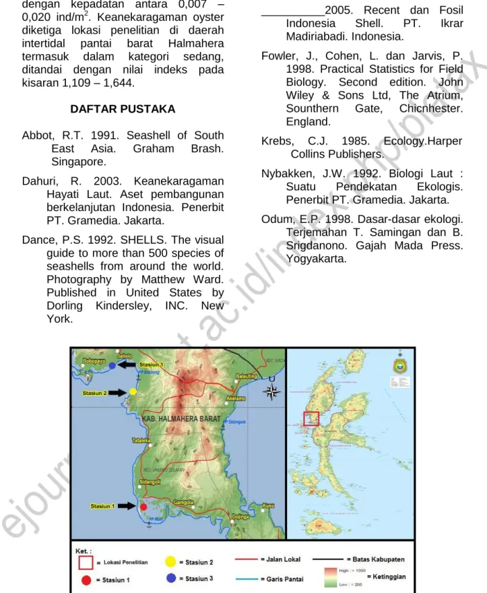 Gambar 1.   Lokasi penelitian  