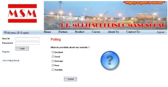 Gambar 6 Halaman Polling Layanan 