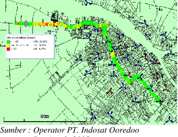 Gambar 5.  UMTS MAP Report  Adapun hasil data yang tersebut yaitu :   4.1   RACH (Random Access Channel) 