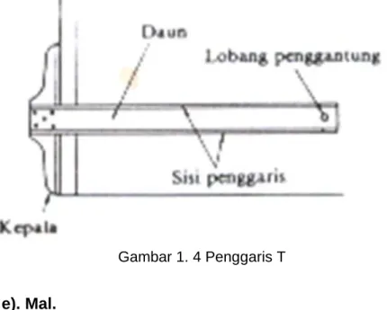Gambar 1. 4 Penggaris T     