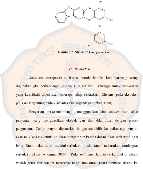 Gambar 2.  Struktur Fucofuroeckol 