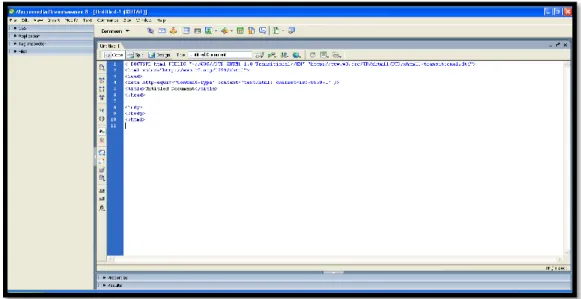 Gambar 2.5 Tampilan Adobe Dreamweaver 