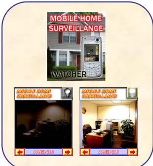 Gambar 11. Tampilan Prototipe Aplikasi Mobile Home-Surveillance 