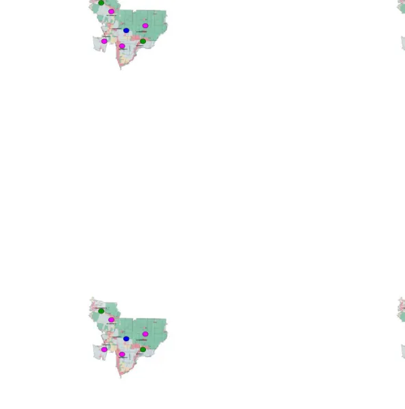 Gambar peta penyebaran jaringan tempat pelayanan kesehatan