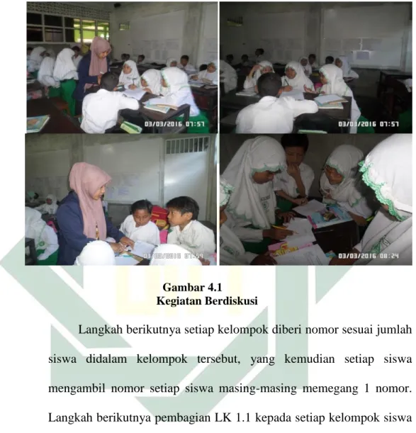 Gambar 4.1  Kegiatan Berdiskusi 