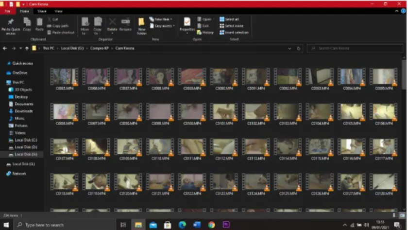 Gambar 4.4 Footage video kamera 1. 