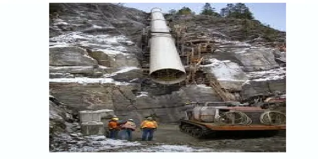 Gambar 4. Pipa Pesat (Penstock)  2.3.4 Turbin 