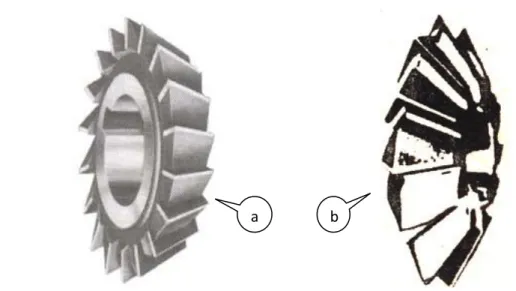 Gambar 3.2. Pisau frais sudut (Single angle cutter dan double angle cutter ) 