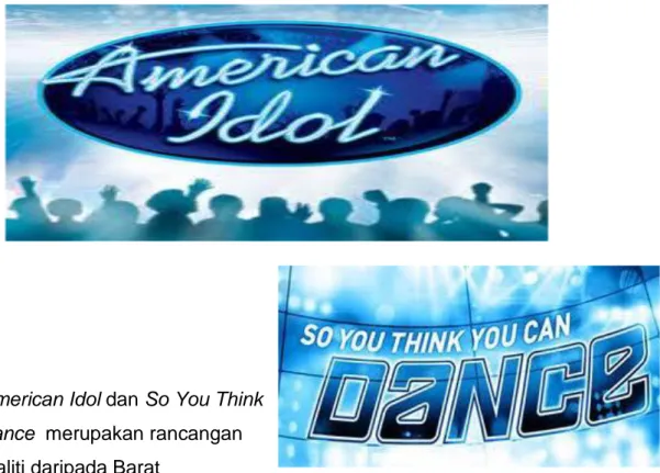 Gambar 4 : American Idol dan So You Think  You Can Dance  merupakan rancangan 