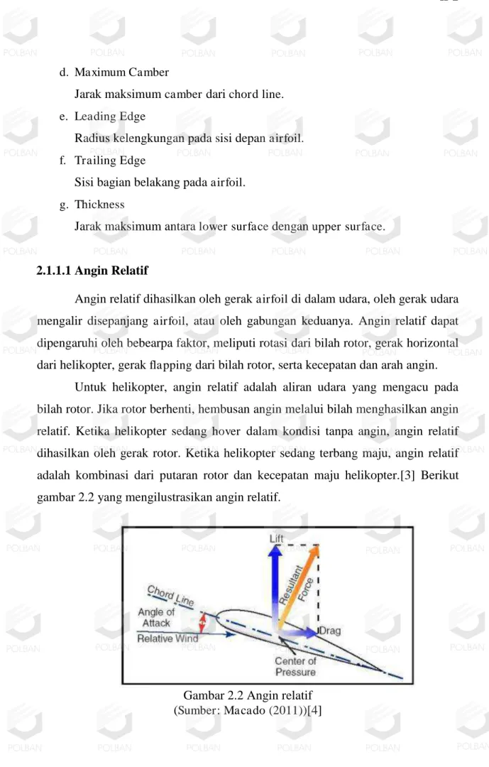 Gambar 2.2 Angin relatif  ( Sumber: Macado (2011) )[4]         