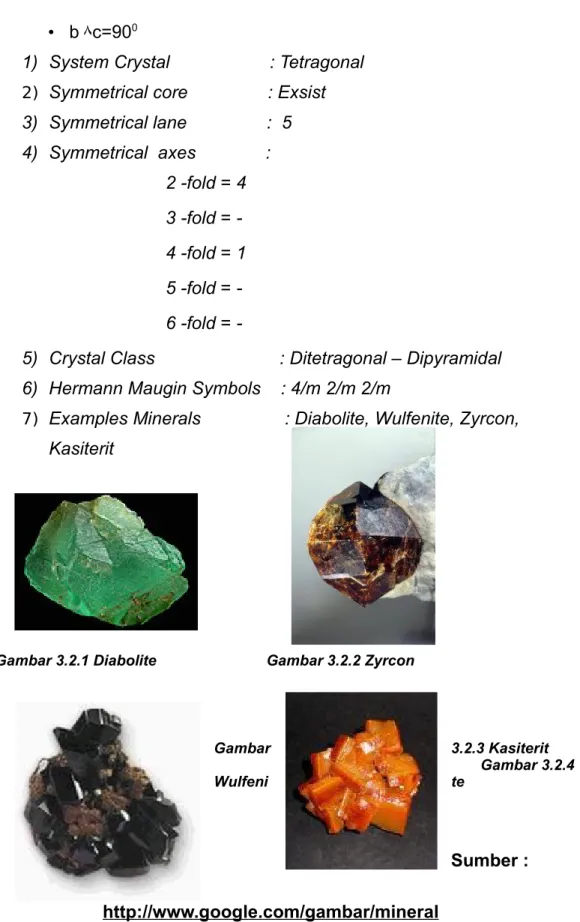 Gambar 3.2.1 Diabolite                        Gambar 3.2.2 Zyrcon