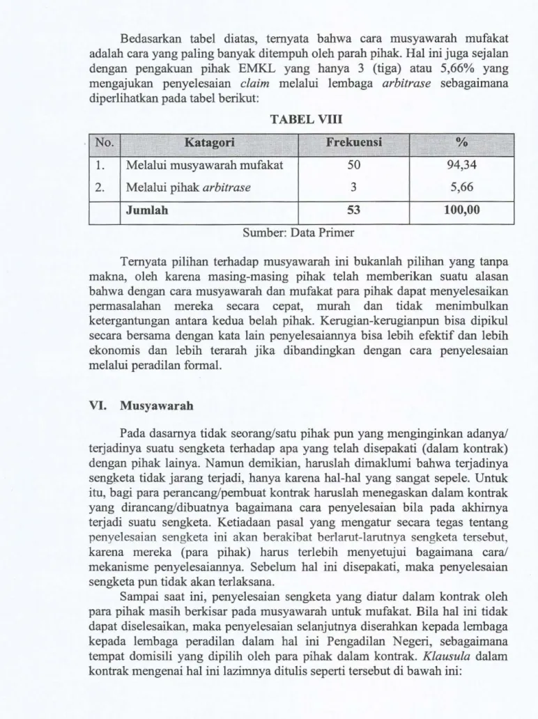 TABEL VIII 