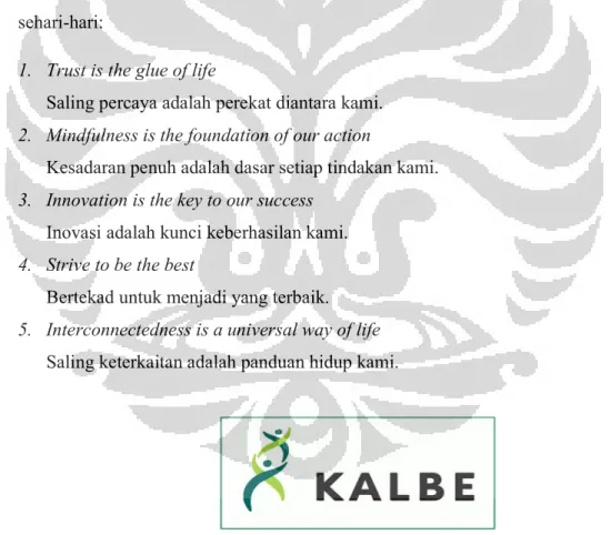 Gambar 1.1  Logo PT. Kalbe Farma, Tbk. 