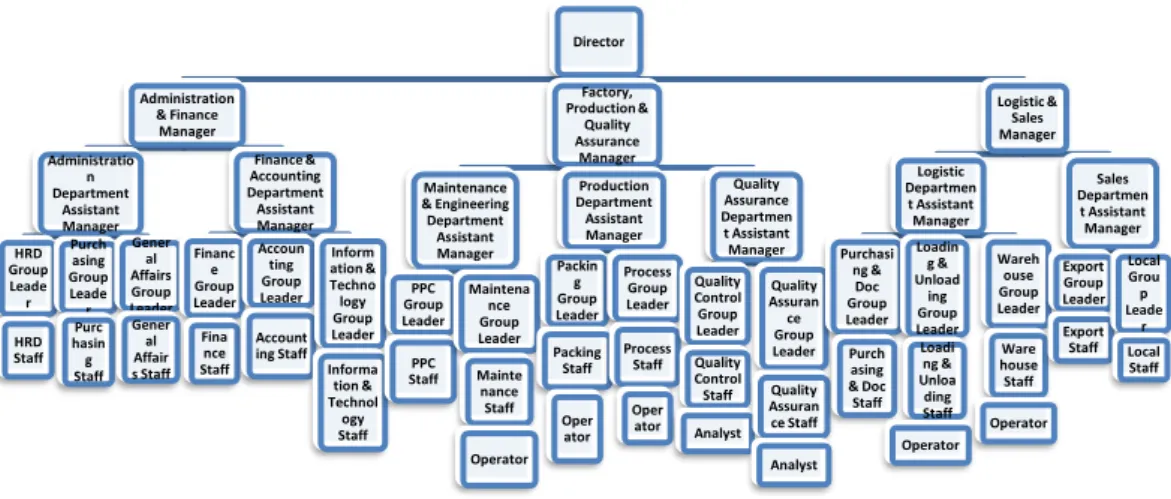 Gambar 2.1 Struktur Organisasi PT. Soci Mas    