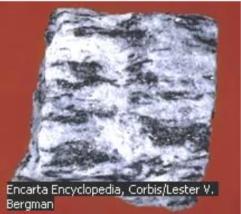 Gambar 10. Batuan Gneis  c.  Metamorf Pneumatolitis Kontak 