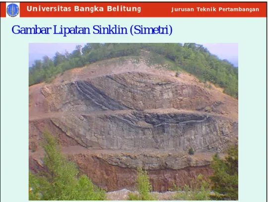 Gambar Lipatan Sinklin (Simetri)