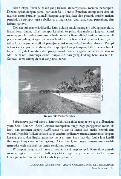 Gambar 8.1 Pantai Bunaken