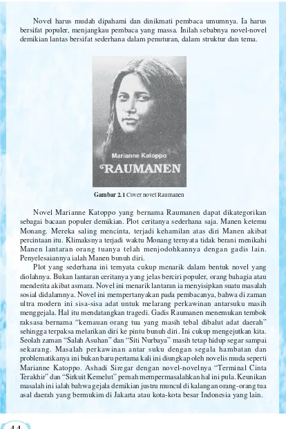 Gambar 2.1 Cover novel Raumanen