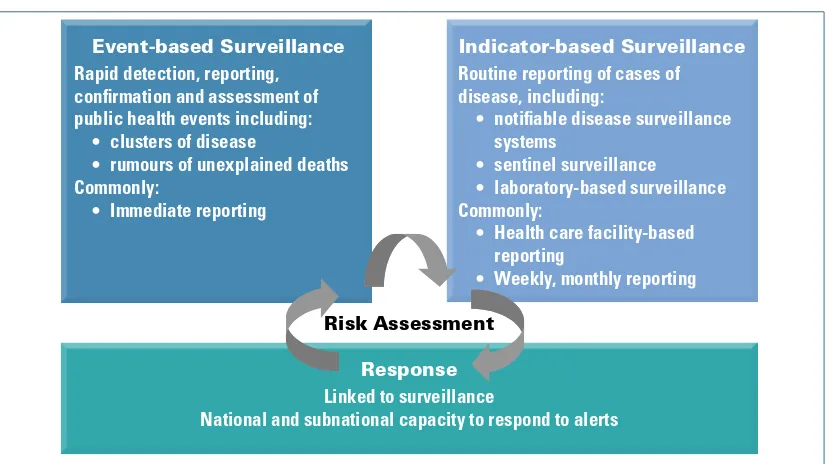 Figure 3.1   Surveillance, risk assessment and response framework