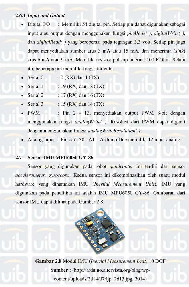 Gambar 2.8 Modul IMU (Inertial Measurement Unit) 10 DOF   Sumber : 