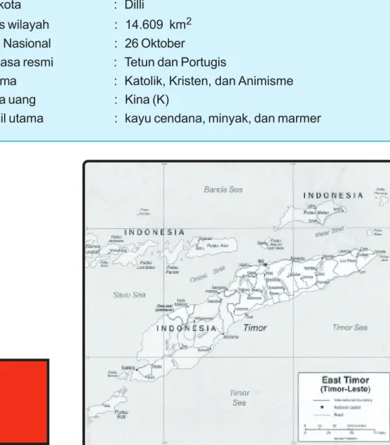 Gambar 2.13 Peta Timor Leste.