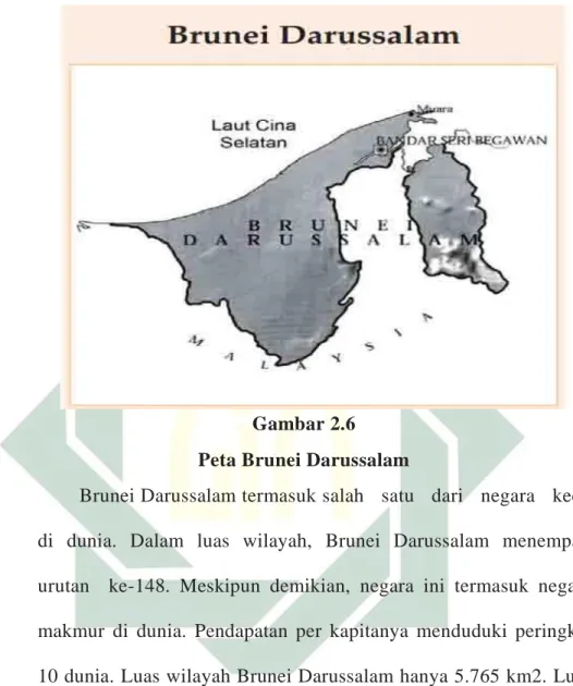 Gambar 2.6  Peta Brunei Darussalam 