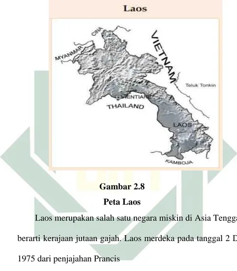 Gambar 2.8   Peta Laos 