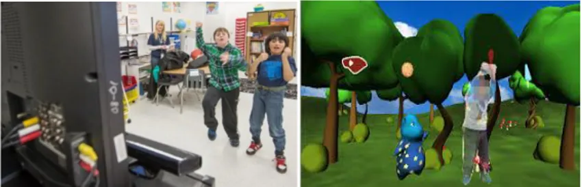 Gambar 2 Permainan Edukasi Pengenalan Anggota Tubuh dan Pengenalan Angka  Menggunakan Teknologi Kinect untuk Anak Tunagrahita 
