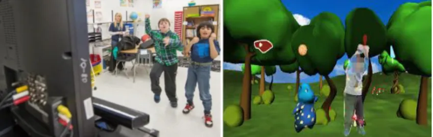Gambar 1. Permainan Edukasi dengan Teknologi Kinect untuk Anak Autism di Sekolah Dasar  Steuart W