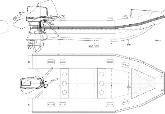 Gambar 2. 6. General Arrangement kapal rescue boat 