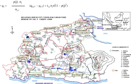 Gambar 1. Peta Lokasi Waduk Lahor dan Waduk Selorejo
