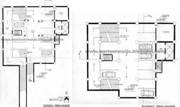 gambar basement lantai 1-2 dan lantai 3-4 green jakarta apartemen  