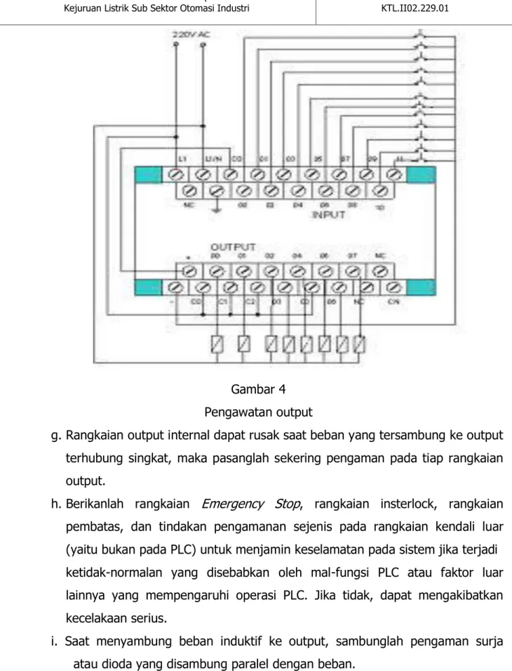 Gambar 4  Pengawatan output  