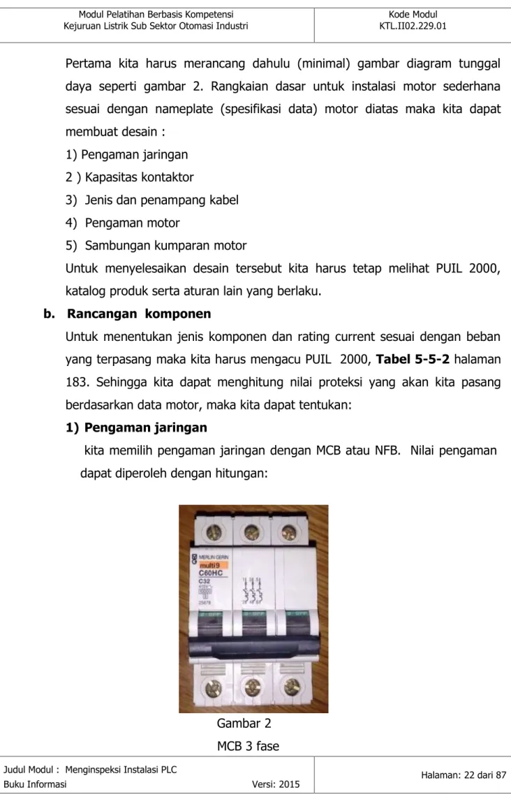 Gambar 2    MCB 3 fase 