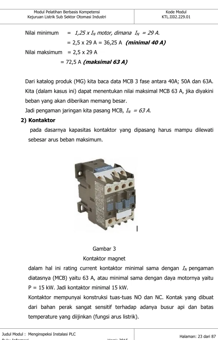 Gambar 3  Kontaktor magnet 