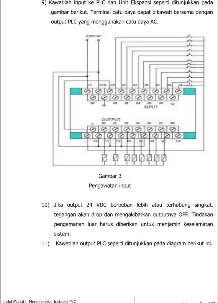Gambar 3  Pengawatan input 