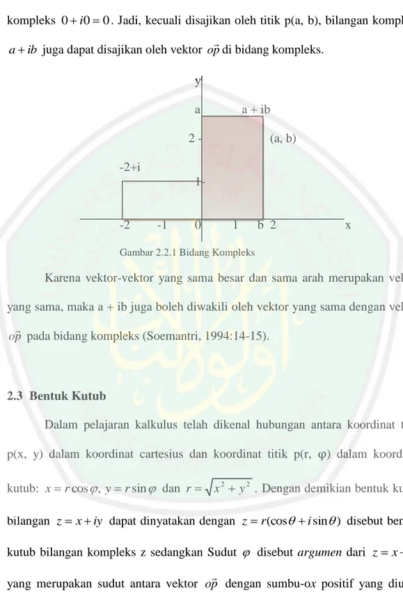 Gambar 2.2.1 Bidang Kompleks 