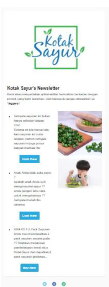 Gambar 11 Layout E-Mail Marketing 
