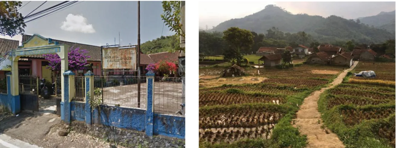 Gambar  2.8.  SDN  I  Cukanggenteng,  Desa  Pasir  Jambu,  Kabupaten  Bandung,  sebelah  kiri: 