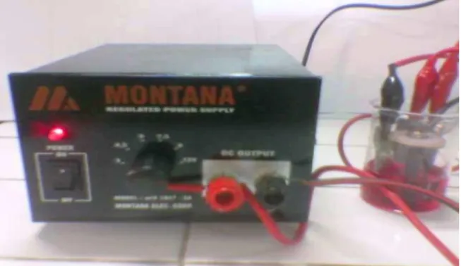 Gambar 4. Alat elektrolisis 