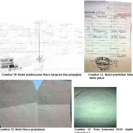 Gambar 12. Bukti biaya perjalanan  