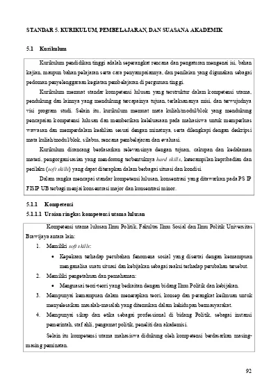 STANDAR 5. KURIKULUM, PEMBELAJARAN, DAN SUASANA AKADEMIK