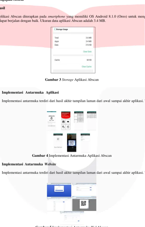 Gambar 3 Storage Aplikasi Abscan 
