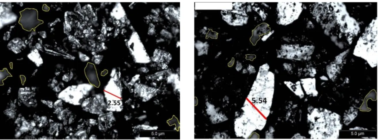 Gambar permukaan sampel magnet bonded NdFeB dengan variasi tekanan udara curing 10, 200,  dan  500  mbar  menggunakan  mikroskop  optik  (OM)  diperlihatkan  pada  GAMBAR  2