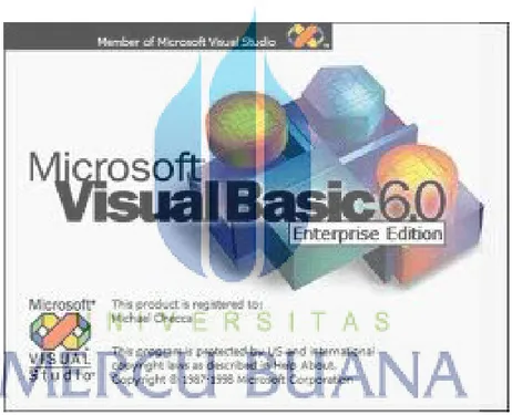 Gambar 2.19 Tampilan awal Visual Basic pada saat dijalankan 