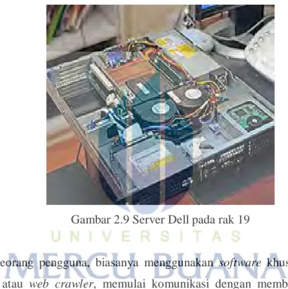 Gambar 2.9 Server Dell pada rak 19 